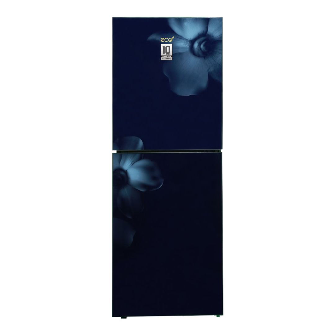 ECO+ 252 LITER GLASS DOOR REFRIGERATOR-BLUE